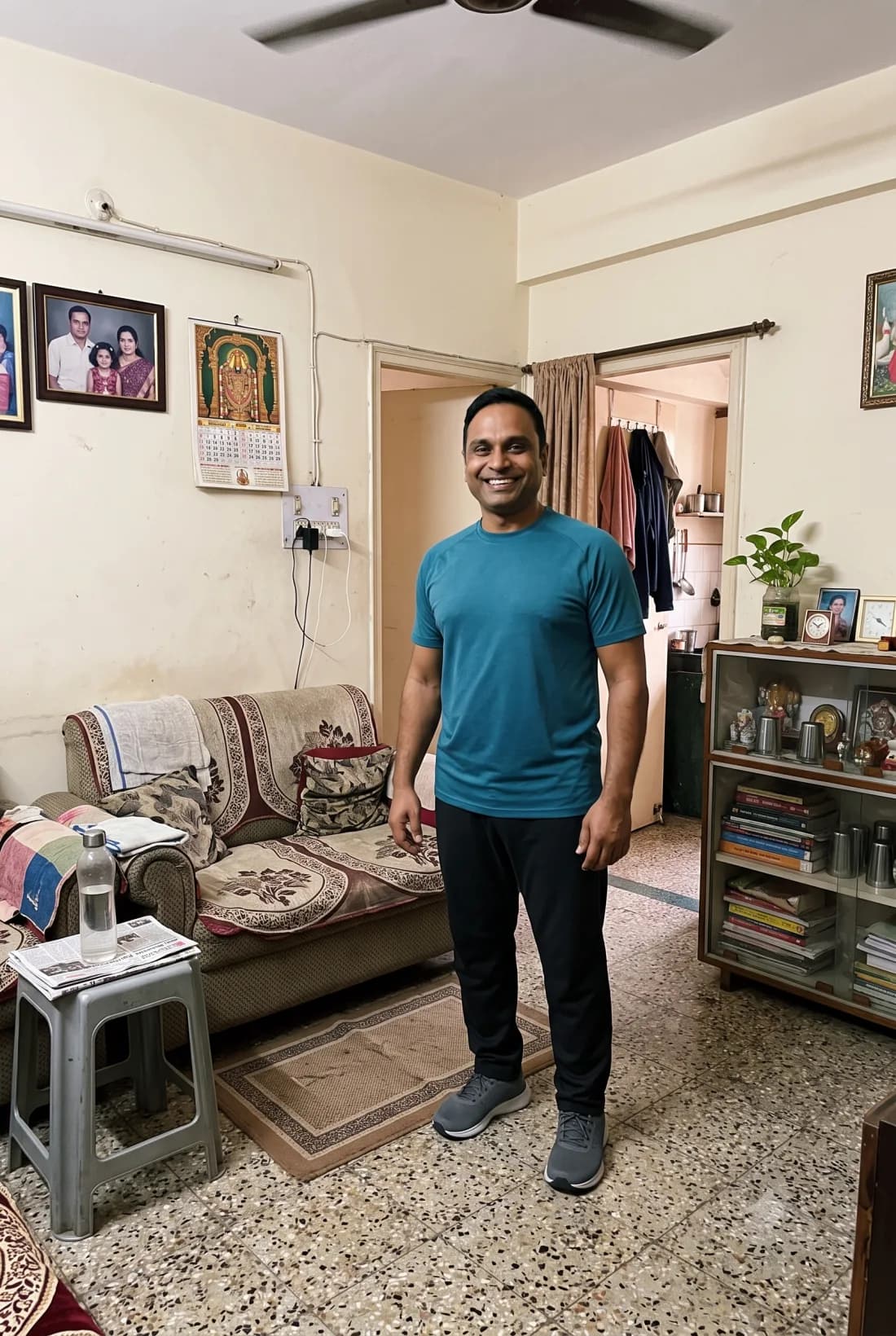 The same client at home after their program